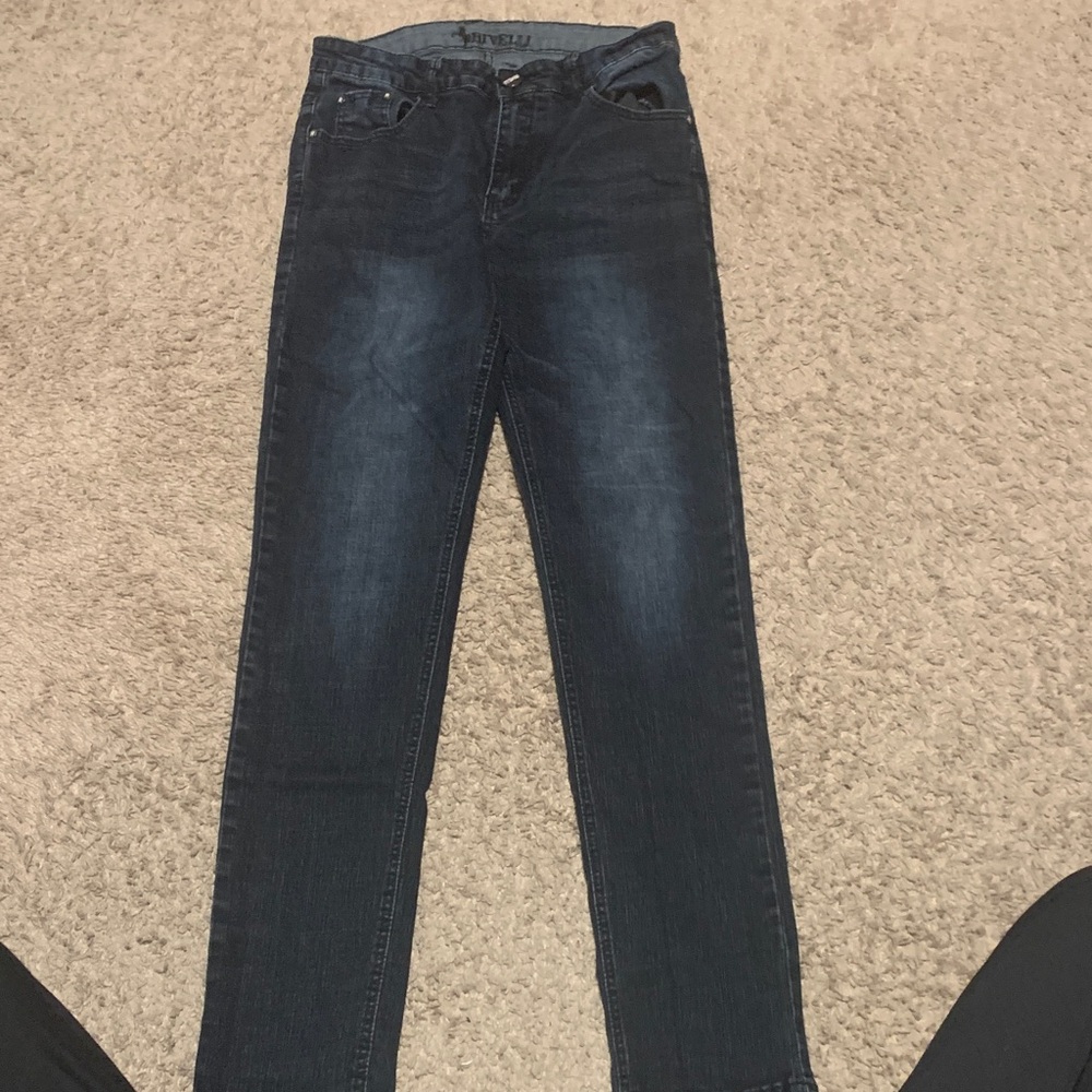 Dark Wash Skinny Jeans for Men